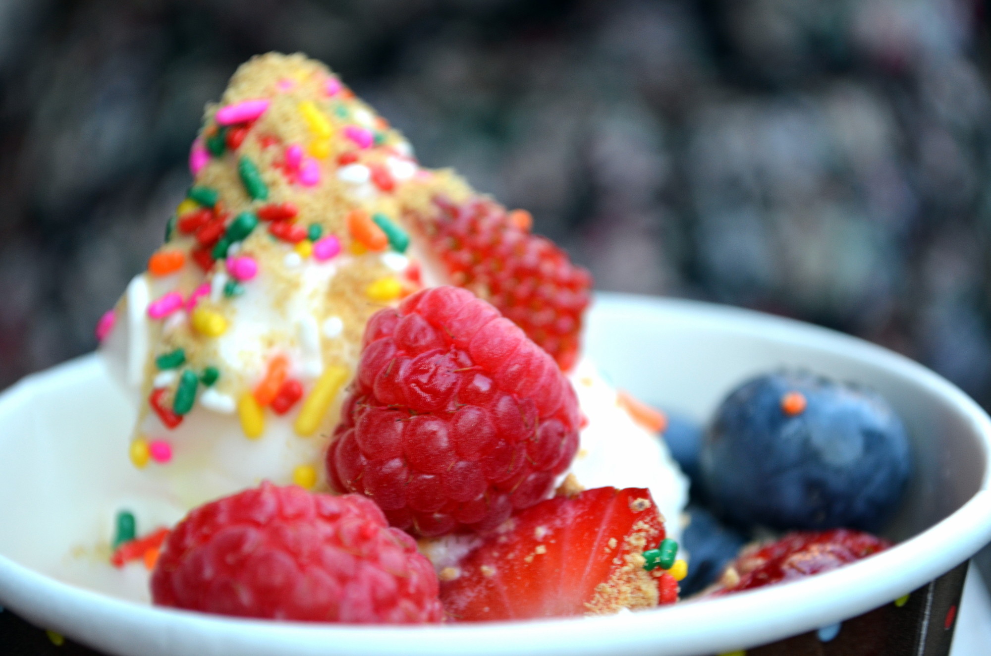 berries frozen yoghurt