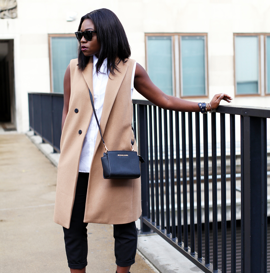 Tan tailored outlet coat