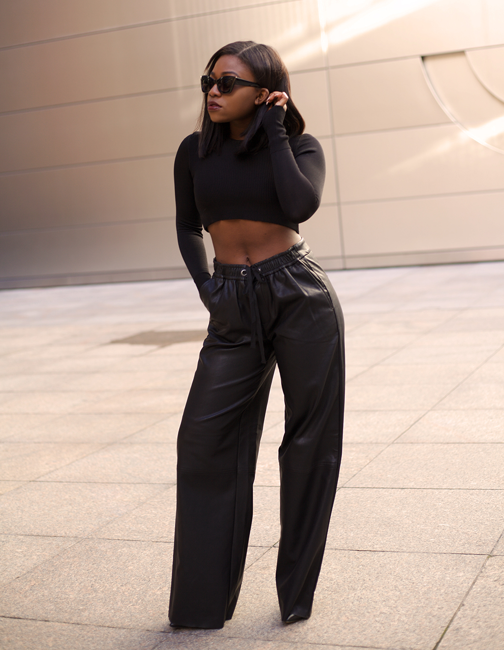 WIDE LEG LEATHER - Mirror Me, London Fashion, Travel & Personal  Development Blog